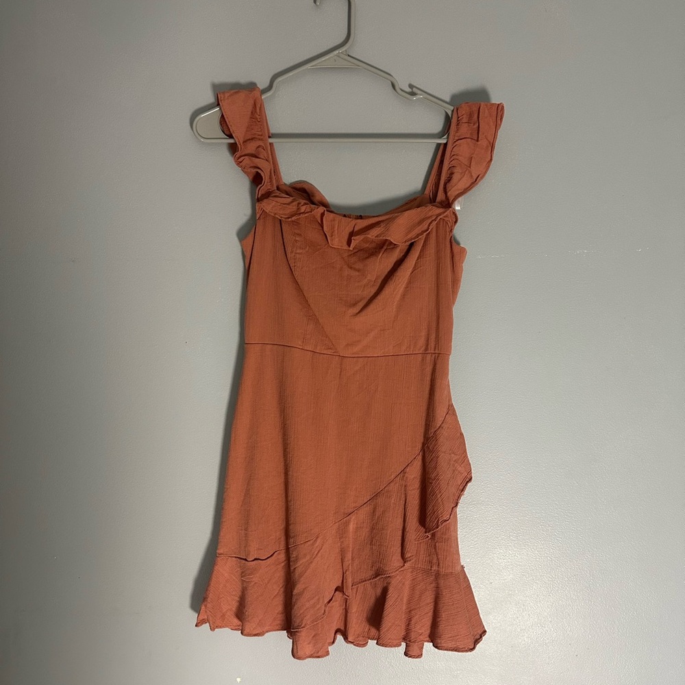 B. Smart 100% cotton fit flare mini dress